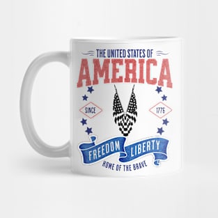 Patriotic United States Flag for Freedom and Liberty Mug